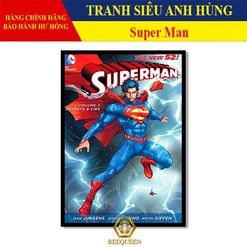 [MS1-25] Tranh Siêu Anh Hùng Super Man