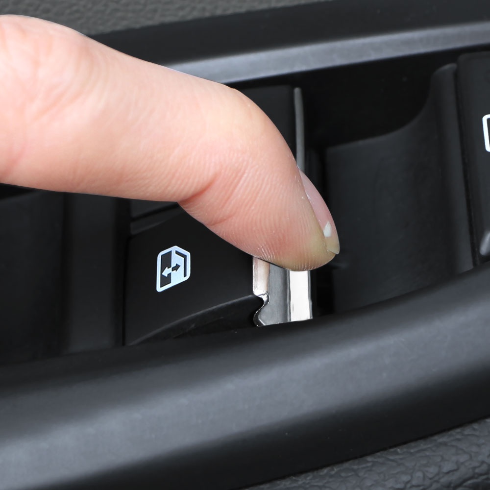 Set 7 Miếng Dán Nút Bấm Điều Khiển Cửa Sổ Xe Hơi Chevrolet Cruze Malibu TRAX/Buick Encore Excelle/Opel Mokka