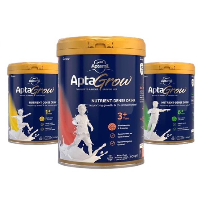 Sữa Aptamil Apta Grow 1+, 3+, 6+ - Úc - 900g Date 2022