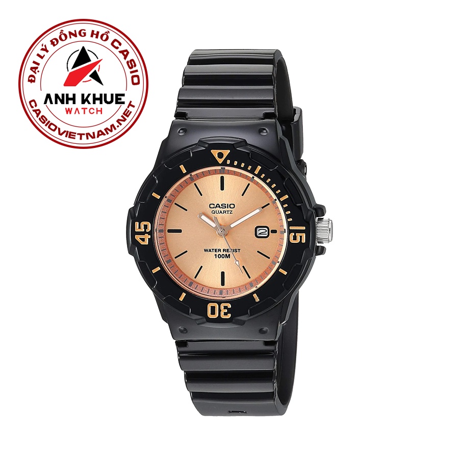 Đồng Hồ Nữ Casio LRW-200H-9E2V Dây Nhựa Màu Đen - Mặt Số Hình Ánh Nắng