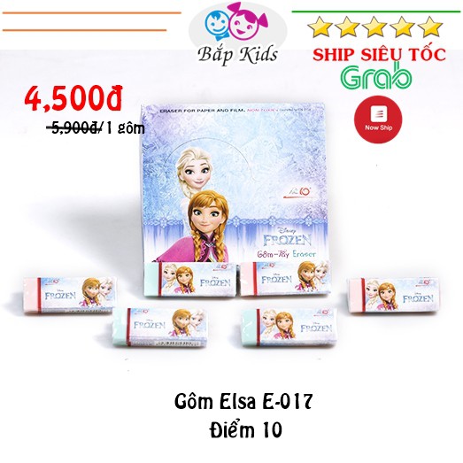 Gôm xóa chì E-107 Elsa cho bé