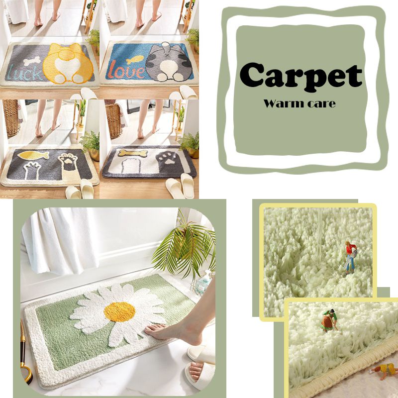 Thảm lót sàn Thấm Hút Tốt Chống Trượt Họa Tiết Hoạt Hình