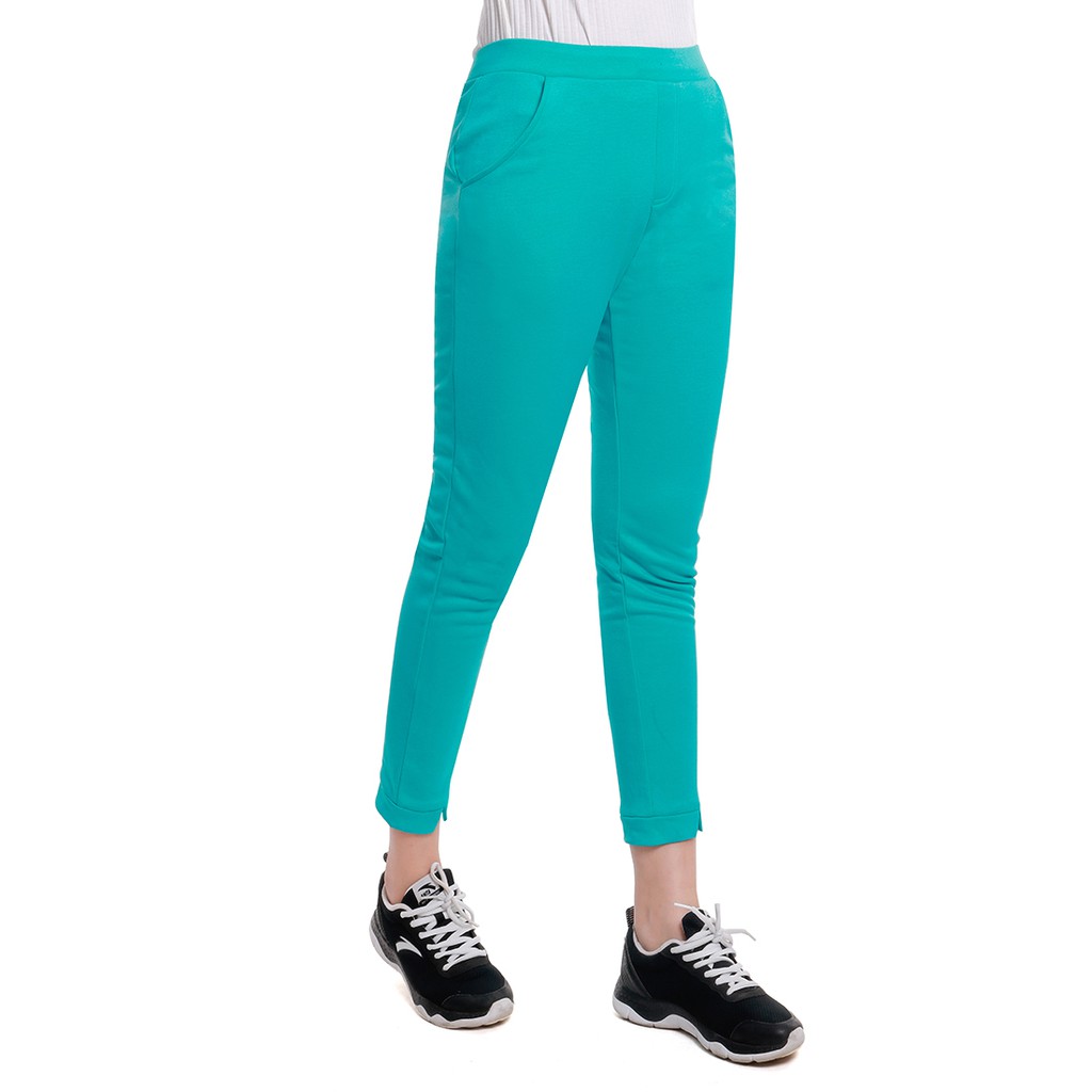 Quần baggy nữ thun nỉ Narsis P6060 màu xanh ngọc