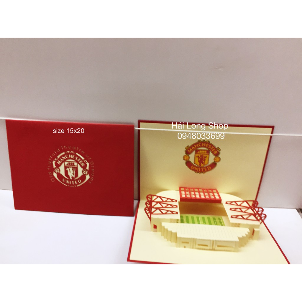 Manchester United  Stadium  - Sân Bóng - Thiệp 3D ( mở 90 độ) | BigBuy360 - bigbuy360.vn