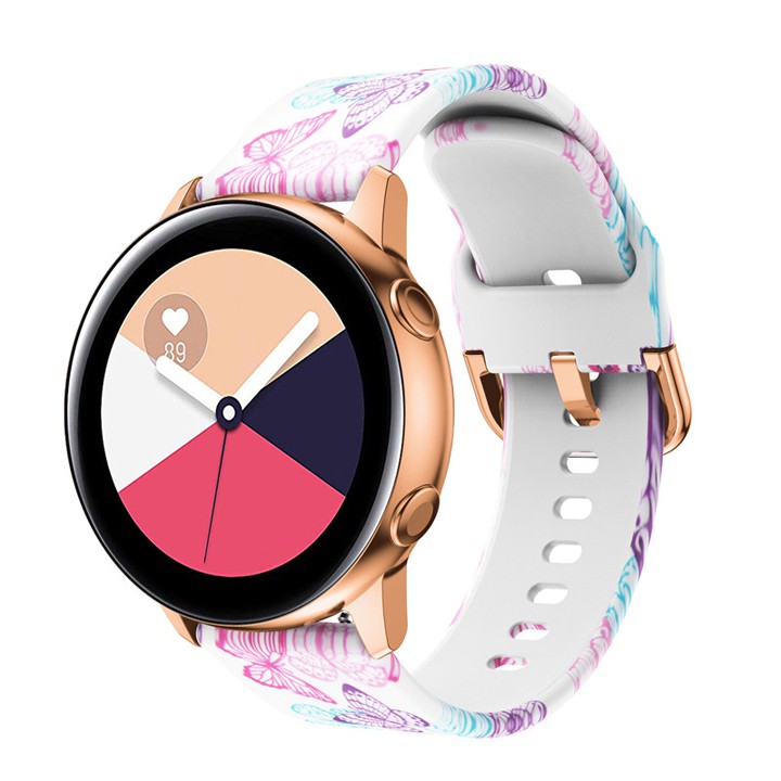 Dây đeo Silicon họa tiết đẹp Samsung Galaxy Watch Active 2