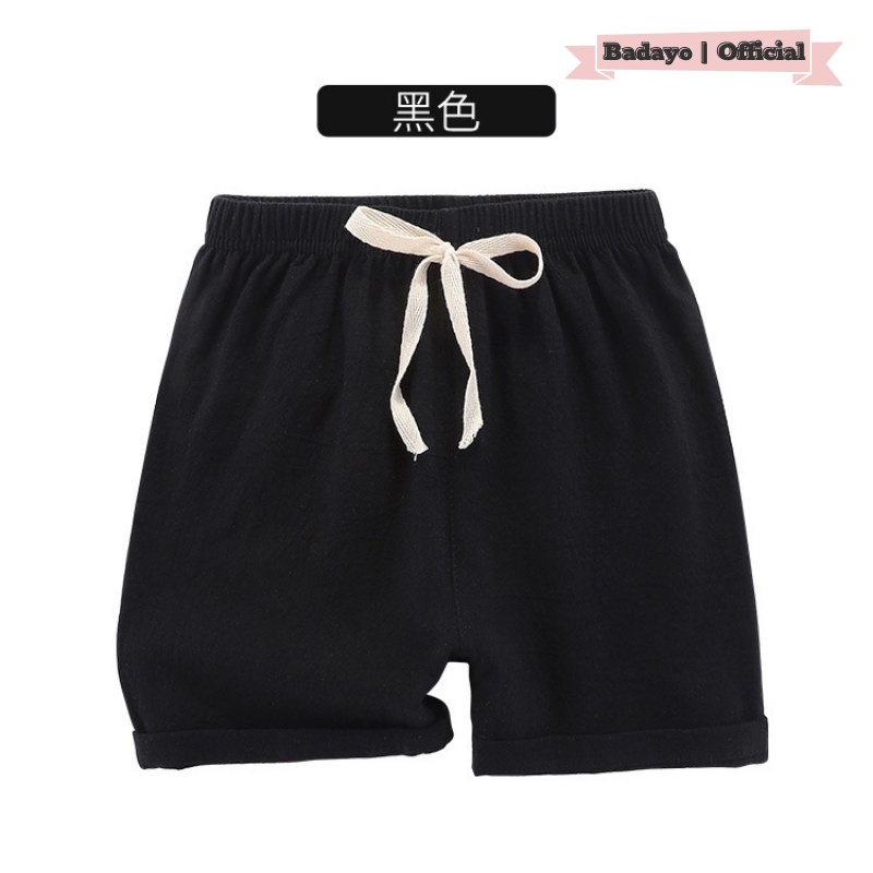 Quần đùi lửng bé trai size đại chất đũi không nhăn mặc nhẹ mát từ 1 đến 13 tuổi Badayo E2.002.DO120