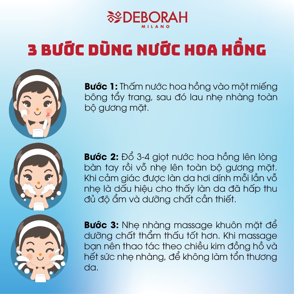 Nước hoa hồng se khít lỗ chân lông Deborah Moisturizing Tonic Lotion phù hợp với mọi loại da - Chính Hãng Ginabeauty PP | BigBuy360 - bigbuy360.vn