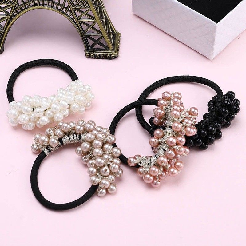 Buộc tóc đính ngọc trai nhân tạo thời trang dành cho nữ