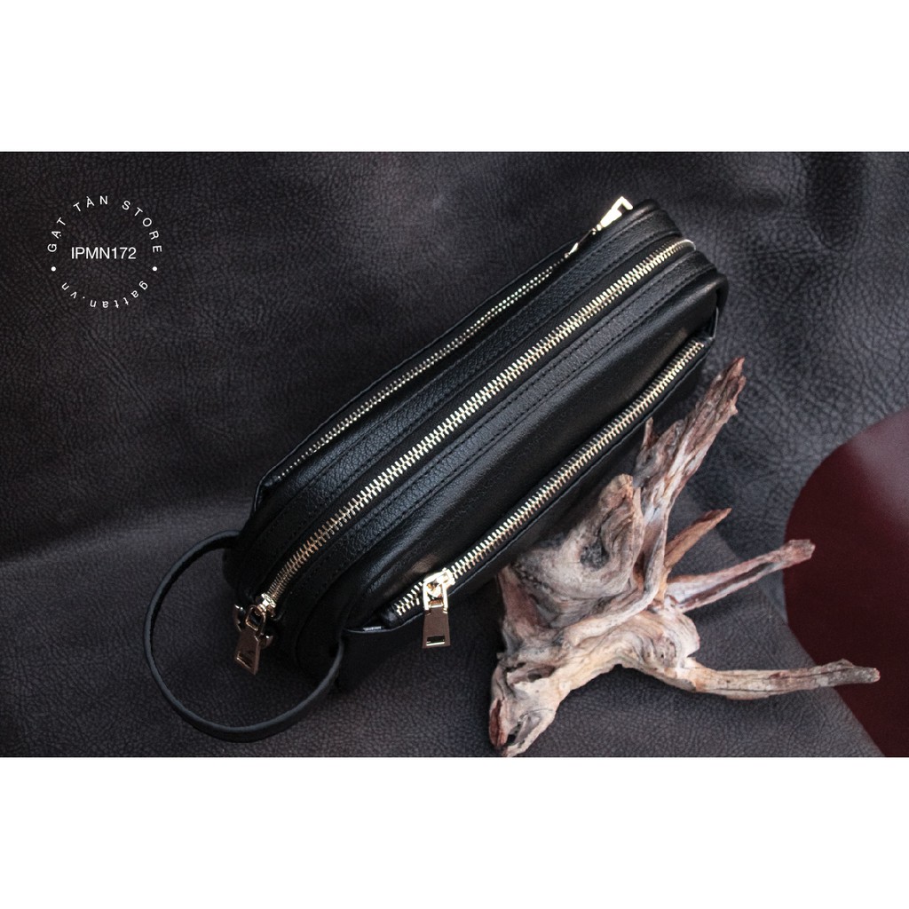 [BẢO HÀNH TRỌN ĐỜI] Clutch Nam / Clutch Công Sở Cao Cấp Hàng Đẹp Gạt Tàn Store / Cam Kết Da Bò Thật 100% - IPMN172