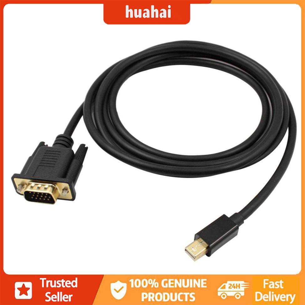 1.8m Mini DisplayPort to VGA Cáp chuyển đổi 1080P DP sang VGA Cáp cho MacBook