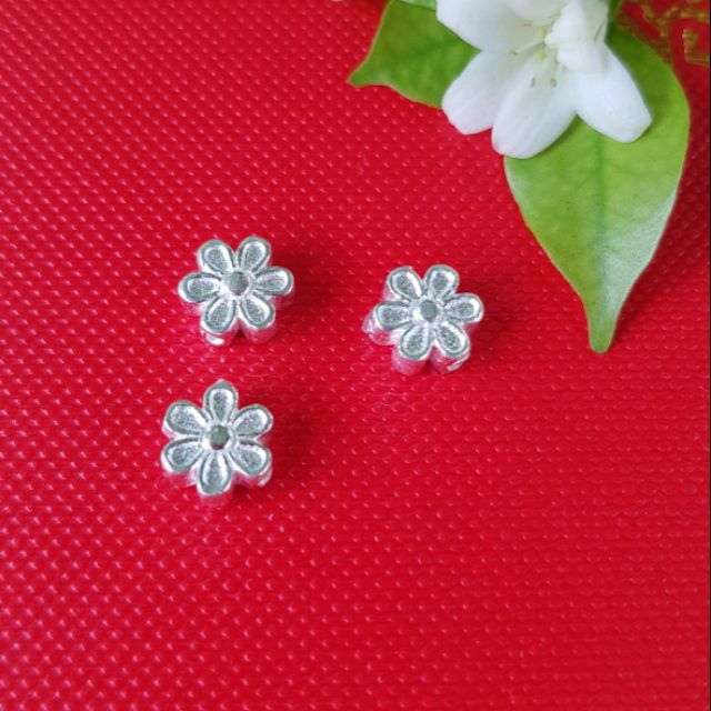 Charm bạc 925 hoa 6 cánh