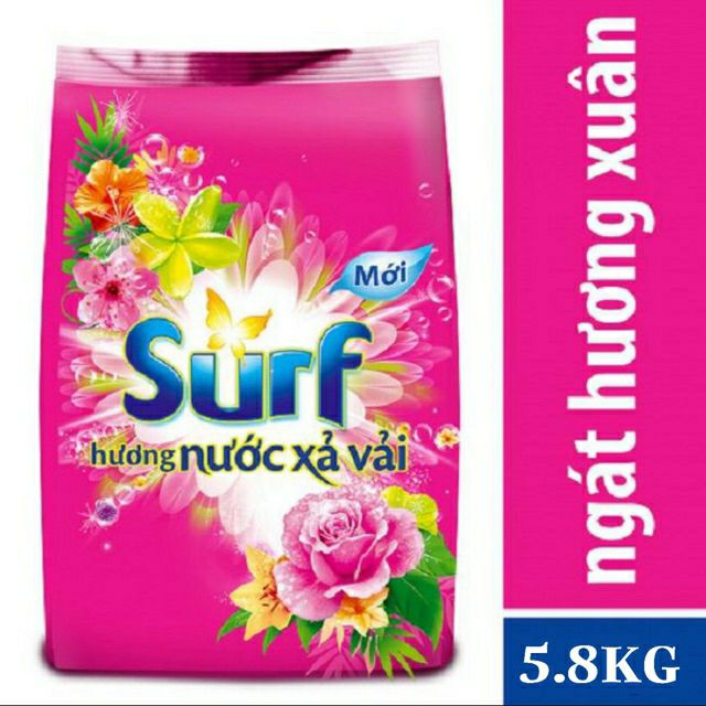Bột Giặt Surf Ngát Hương Xuân (5.8KG) - Hương nước xả vải