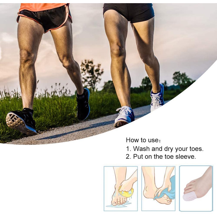 [Hàng mới về] Miếng gel bọc bảo vệ ngón chân cái giảm căng thẳng/hạn chế móng mọc ngược/thiếu móng/phồng rộp/chai sạn