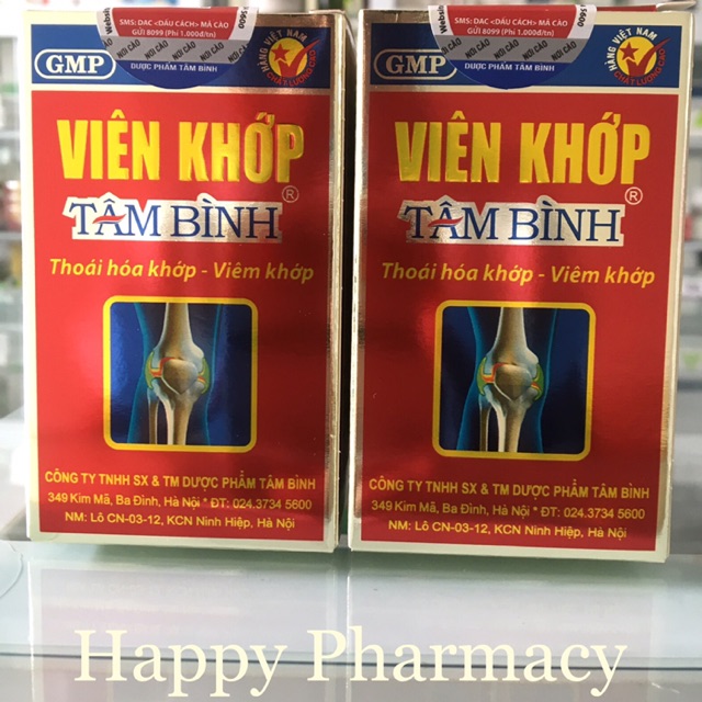 Viên Khớp Tâm Bình - Thoái hoá khớp , viêm khớp