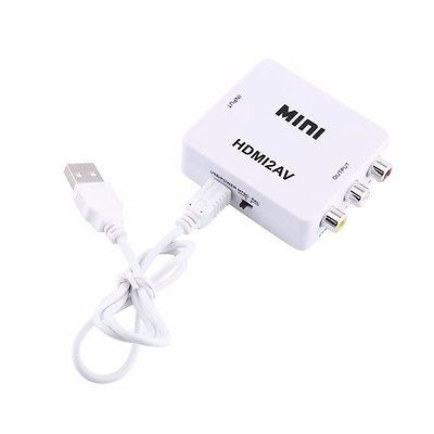 Bộ chuyển đổi mini HDMI 1080P sang HDMI 3 RCA AV CVBS đầu AV