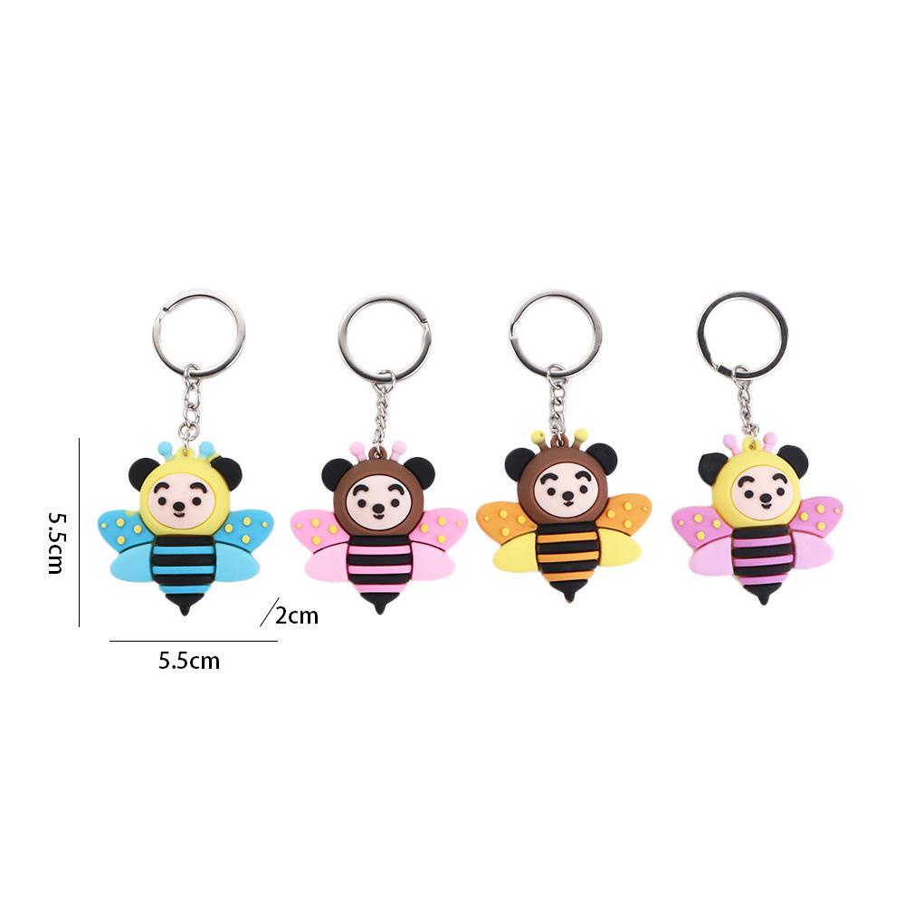 Móc Khóa Hình Chú Ong Nhỏ Xinh Trang Trí Nội Thất Giá Đỡ