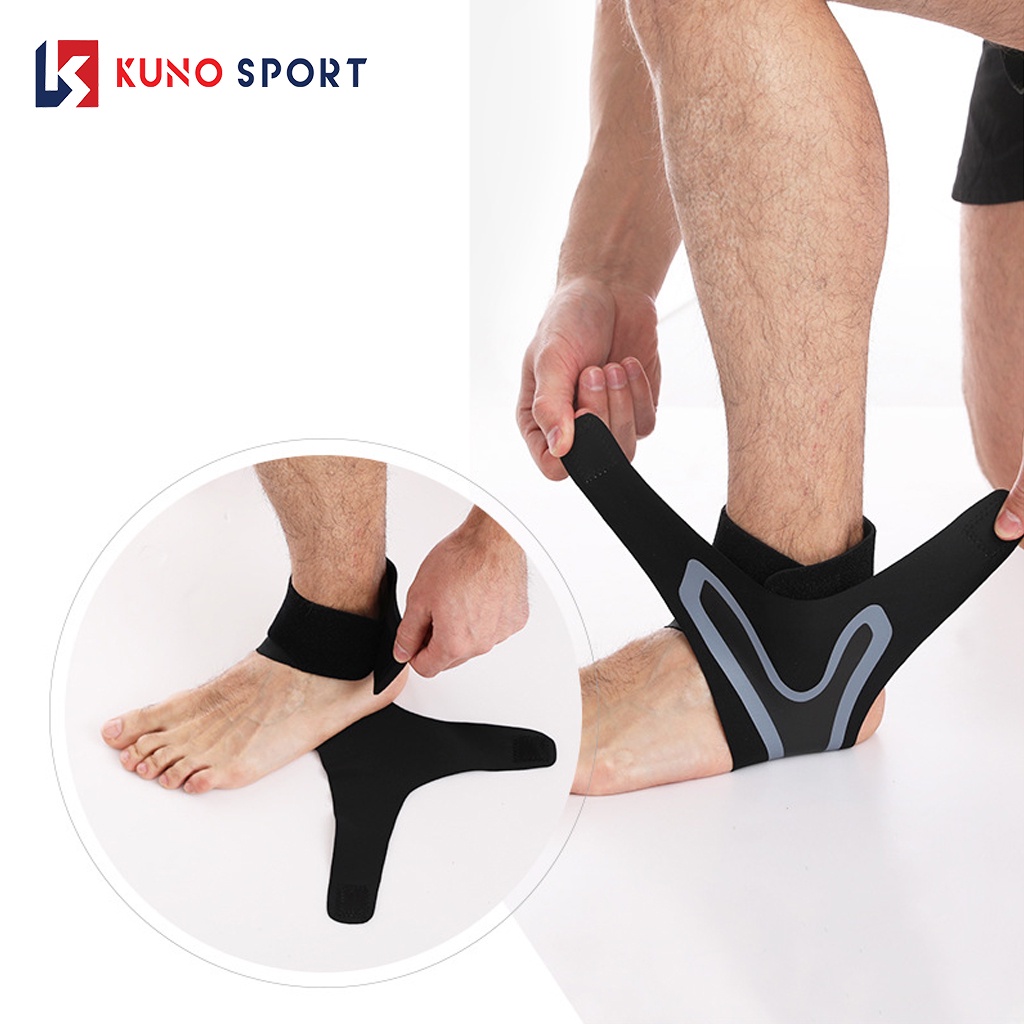 Băng Quấn Bảo Vệ Cổ Chân Mắt Cá Chân KUNO SPORT Đai Bảo Vệ Cổ Chân Đá Bóng Chơi Thể Thao Chạy Bộ