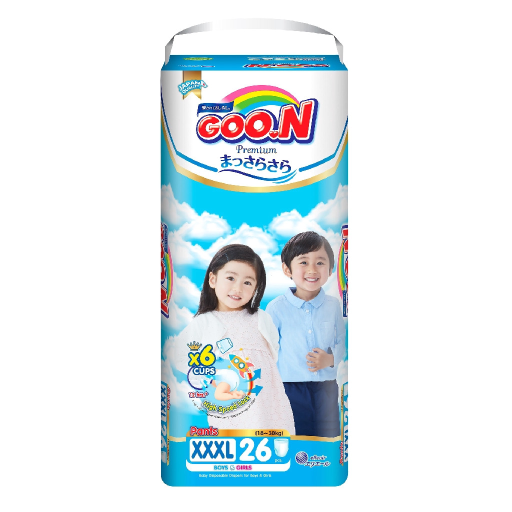 Tã dán/Tã quần Goon Premium NB70/S64/M60/L50/M56/L46/XL42/XXL36/XXXL26