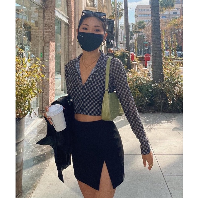 Chân váy ngắn xẻ tà IN2000CLOTHING