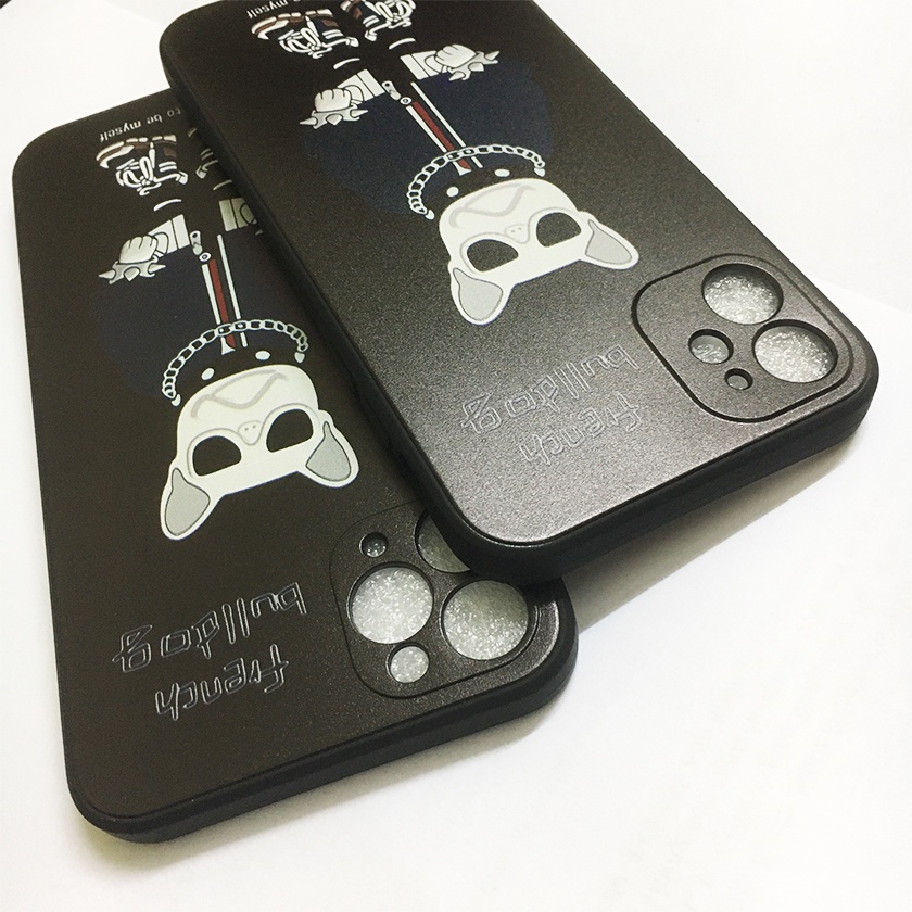 Ốp lưng iphone cạnh vuông bull dog ip 6/6plus/6s/6splus/7/7plus/8/8plus/X/Xr/Xs/11/12/pro/max/plus/promax – Panda Case