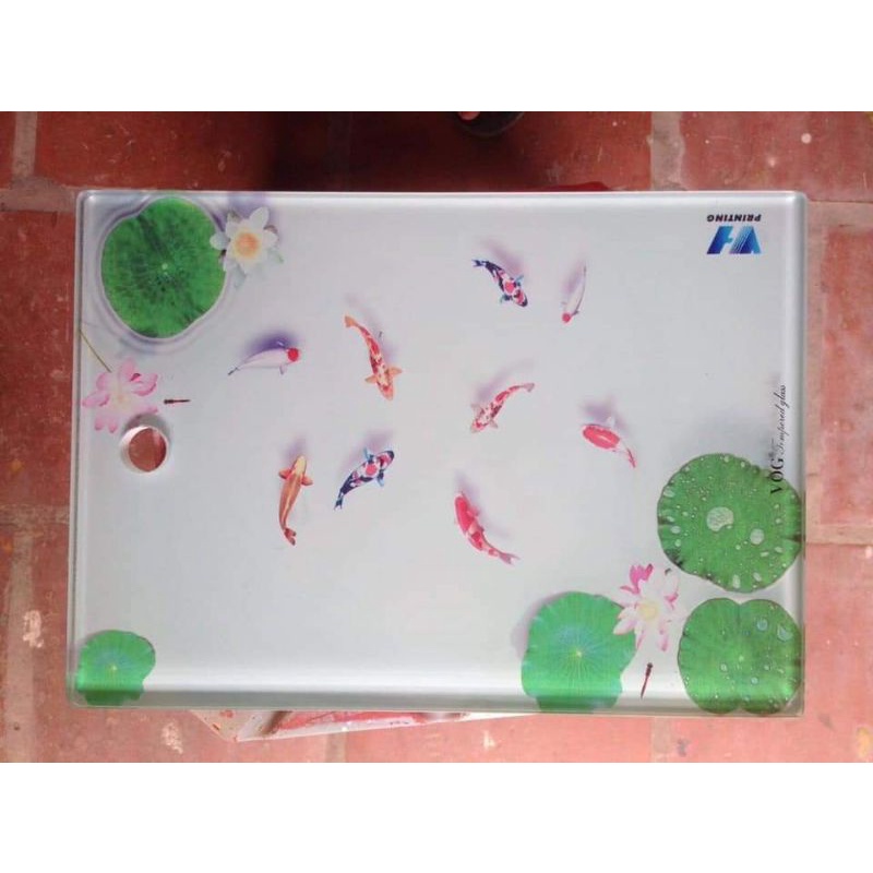 THỚT KÍNH CƯỜNG LỰC 3D.Chống nhiễm khuẩn ,không bám dầu mỡ.25cm x35cm x1.2cm