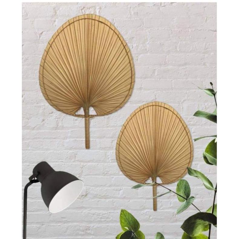 Xưởng sx- Quạt lá cọ quạt tre lá cọ decor - Tre VN