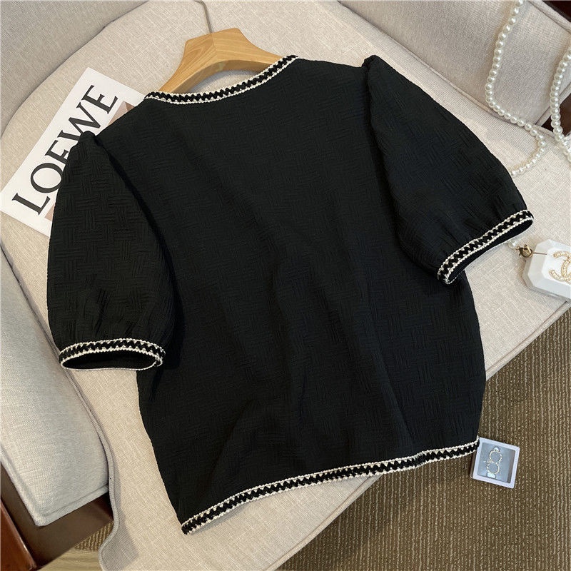 Áo Sơ Mi Ngắn Tay Cổ Chữ v Thiết Kế Thời Trang Mùa Hè Mới Cho Nữ