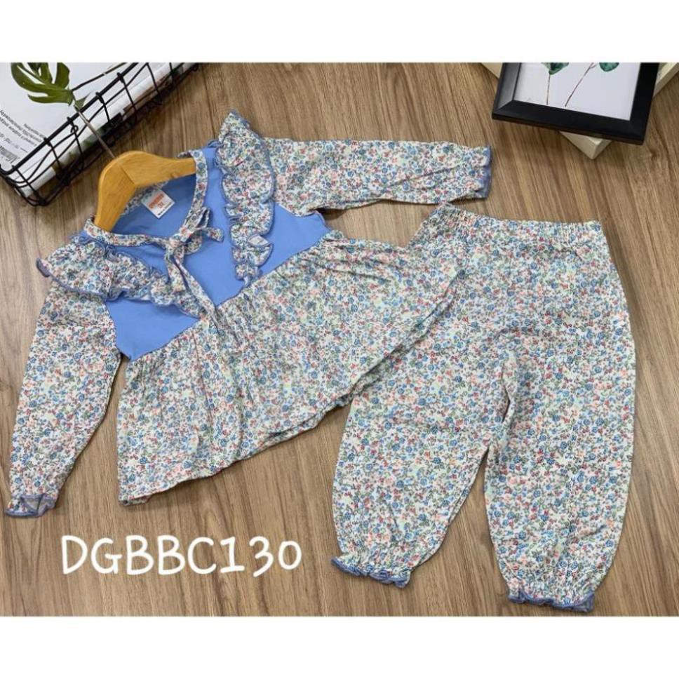 Bộ bánh bèo dài tay kiểu công chúa thun cotton xuất khẩu cho bé gái từ 11 đến 23kg - Bộ dài tay bé gái - My Store