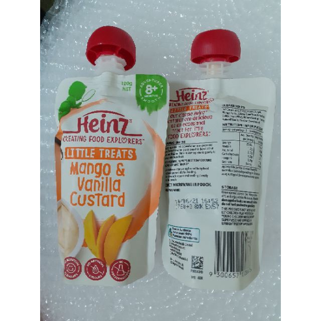 tuan0100 Váng sữa Heinz Custard của Úc gói 120g tuan0100