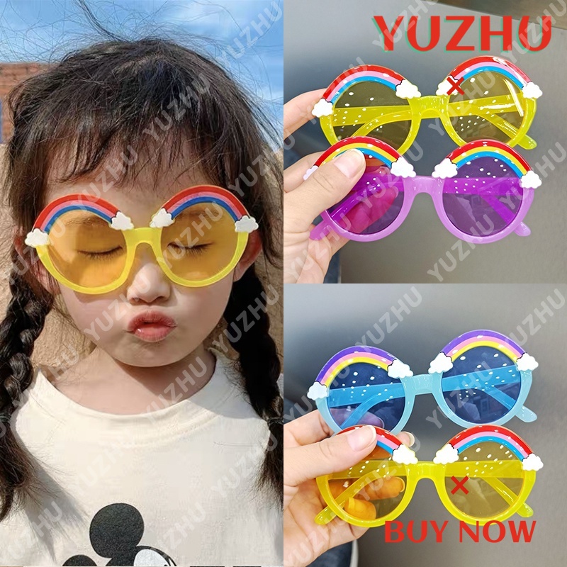 Kính mát hình tròn màu sắc ngọt ngào dễ thương cho bé