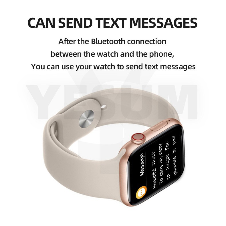 T500 Đồng hồ thông minh Cuộc gọi Bluetooth Màn hình cảm ứng Âm nhạc Bộ theo dõi thể dục Vòng đeo tay Đồng hồ Passometer Nhịp tim iWatch Apple Watch 5