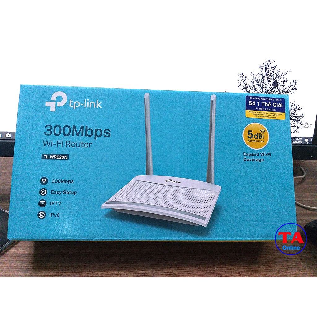 [Mã SKAMSALE03 giảm 10% đơn 200k] Bộ Phát Sóng Wifi TP-LINK WR820N tốc độ 300Mbps