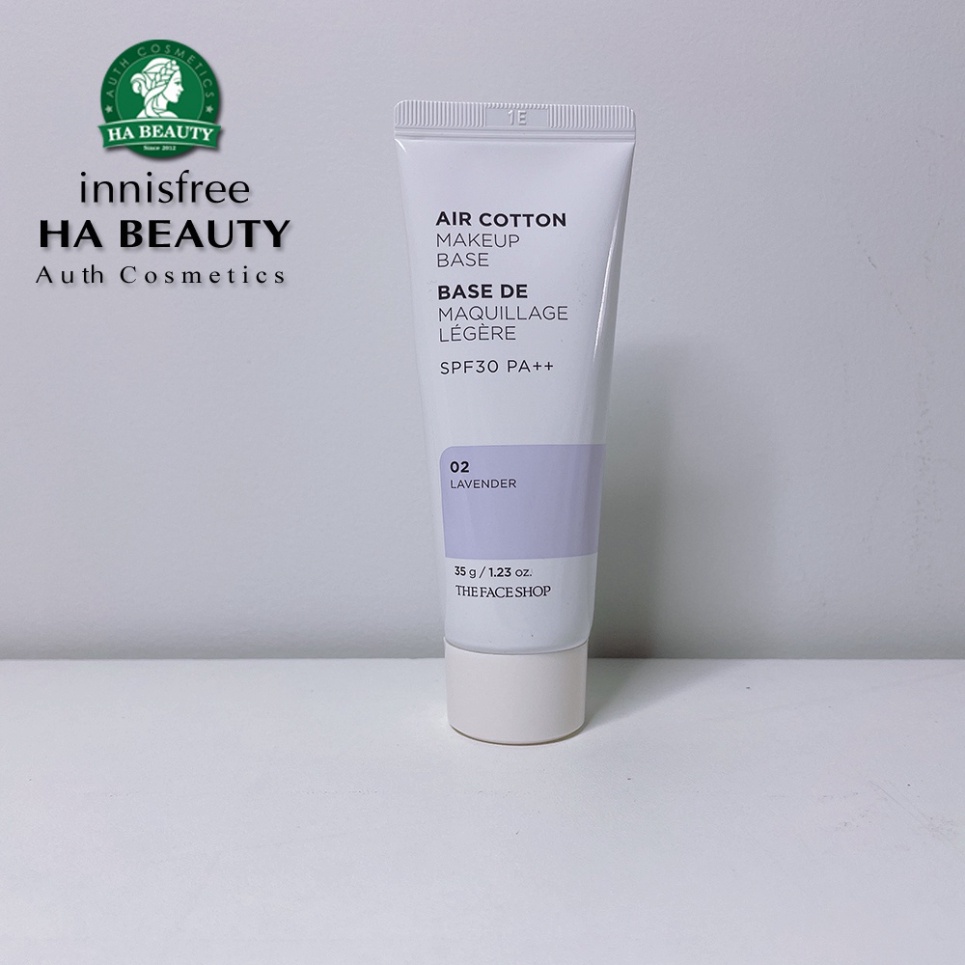 Kem lót trang điểm dưỡng da chống nắng The Face Shop Air Cotton Make Up Base 35g SPF30 PA++