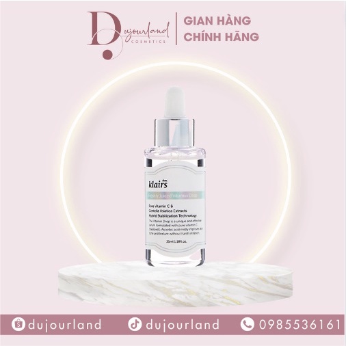 Tinh Chất Dưỡng Trắng Da, Mờ Thâm Vitamin C Klairs Freshly Juiced Vitamin Drop 35ml