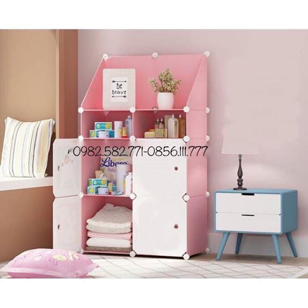 MẪU SIÊU TIỆN ÍCH- TỦ NHỰA LẮP GHÉP 6 NGĂN 2 GÓC-SÂU