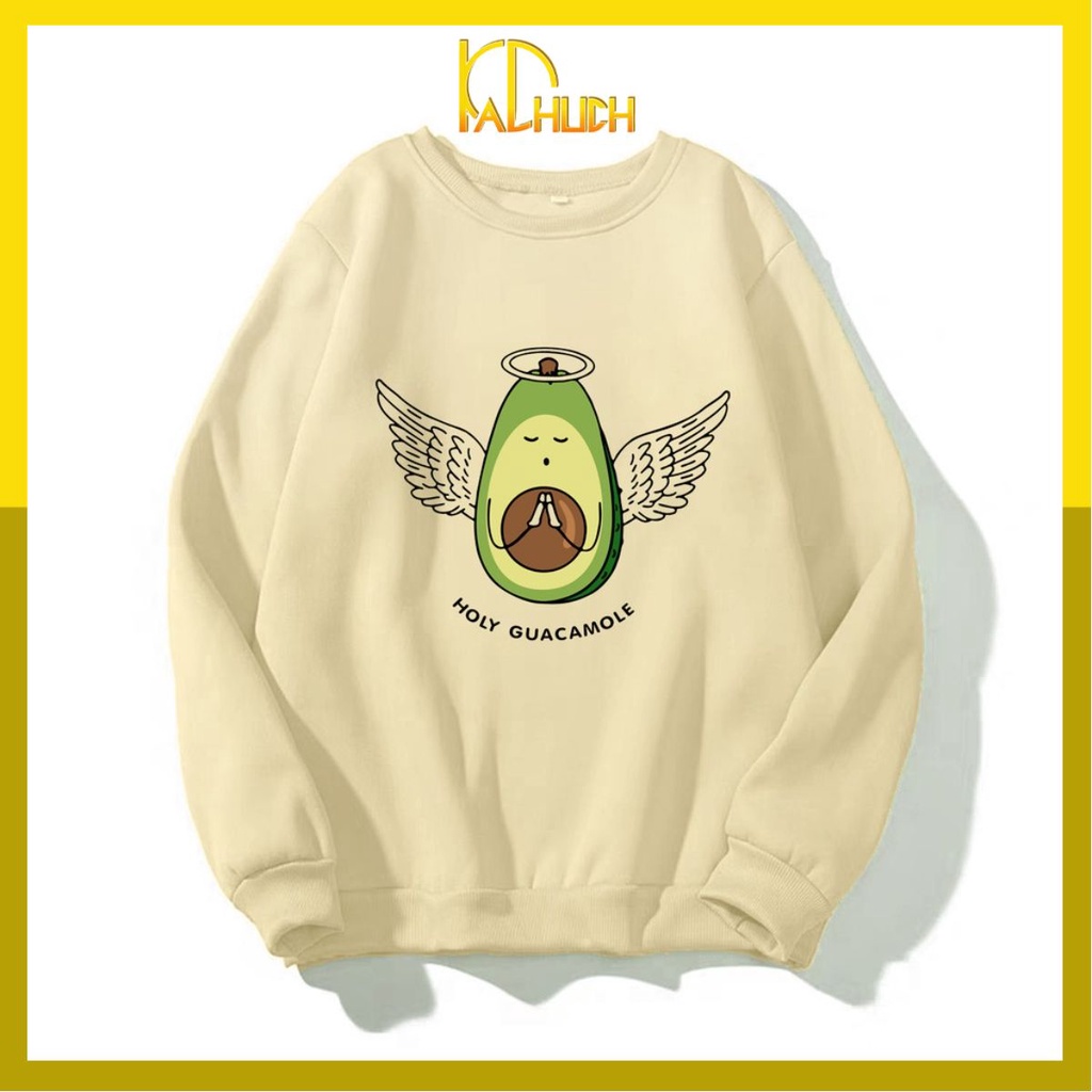 ÁO SWEATER NAM NỮ IN QUẢ BƠ THIÊN THẦN (NHIỀU MÀU)