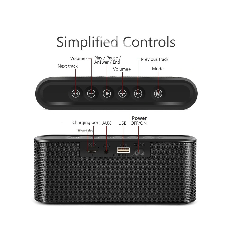 Loa nghe nhạc Bluetooth Bass âm Thanh Sống Động chuẩn HIFI PKGR160 cảm ứng- Giá Siêu Rẻ - Siêu Chất