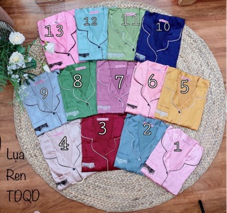 ĐỒ BỘ PIJAMA LỤA REN -TAY DÀI QUẦN DÀI
