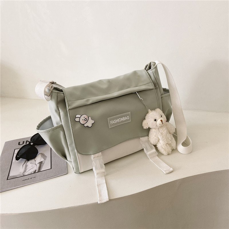 Túi đeo chéo đi học nữ CHEN, tui tote bag vải canvas đựng sách vở a4 laptop phong cách unisex TX10