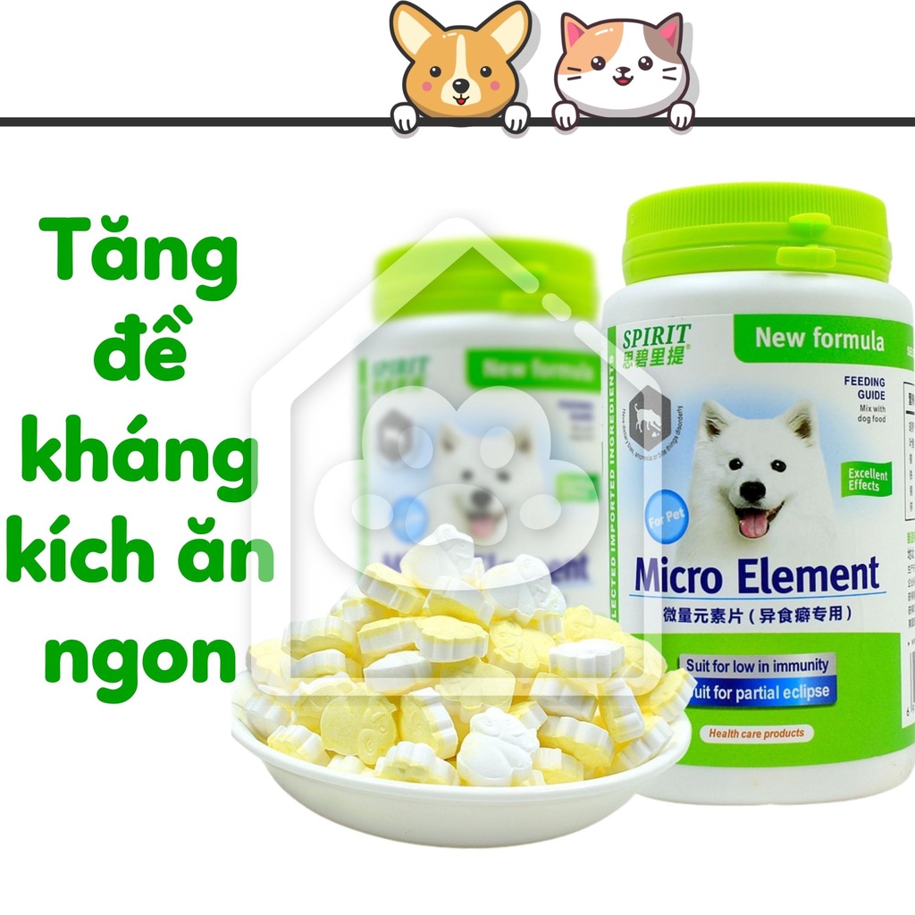 Viên nhai Spirit cho chó bổ sung canxi khoáng vitamin giúp mượt lông cải thiện biến ăn - Bivido
