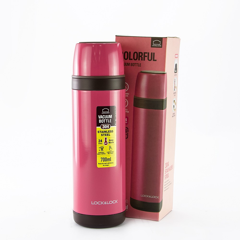 Bình giữ nhiệt Lock&amp;Lock City Vacuum Bottle LHC1448PIK 700ml - Màu hồng