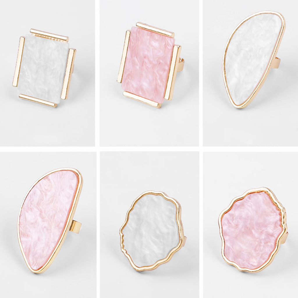 [Hàng mới về] Bảng pha màu sơn móng thiết kế dạng nhẫn đeo tay độc đáo tiện dụng