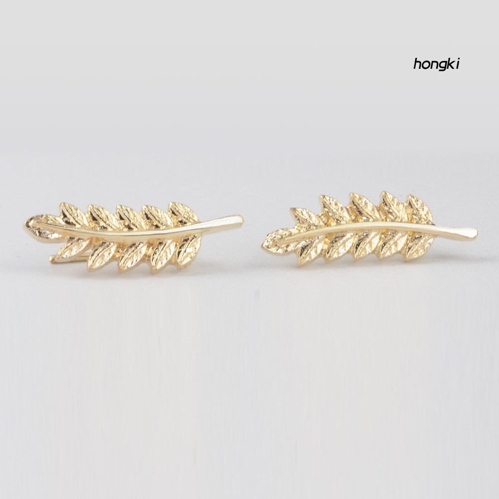 Bông Tai Hình Chiếc Lá Thời Trang Dành Cho Nữ