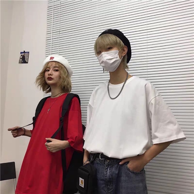 Áo thun tay lỡ unisex nam nữ