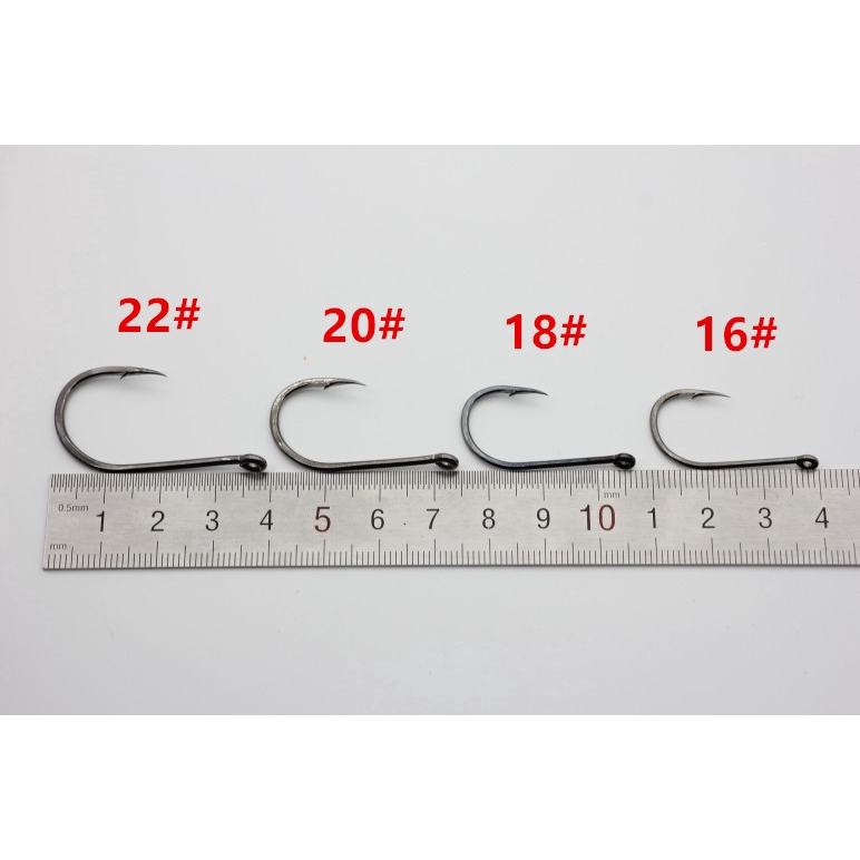 Set 100 Lưỡi Câu Cá Chất Liệu Thép Carbon Cao Cấp