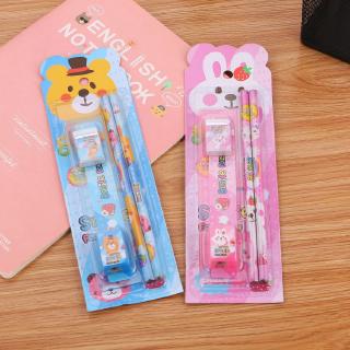 Bộ đồ dùng học tập 5 món smile factory dễ thương cho bé