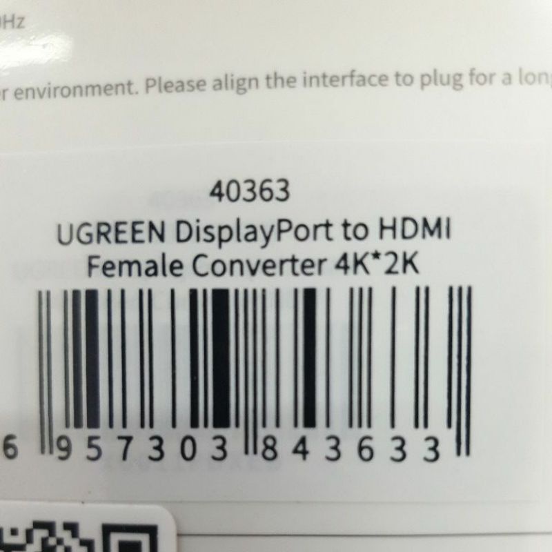 Cáp Displayport to HDMI Ugreen