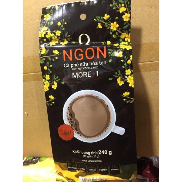 càphê sữa hoà tan trần quang(ngon) 12 gói