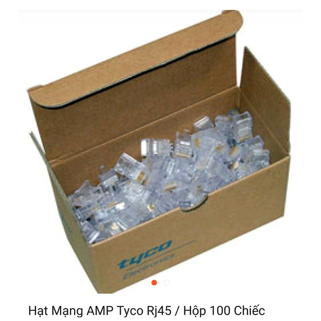 Hạt Mạng AMP Tyco Rj45 / Hộp 100 Chiếc