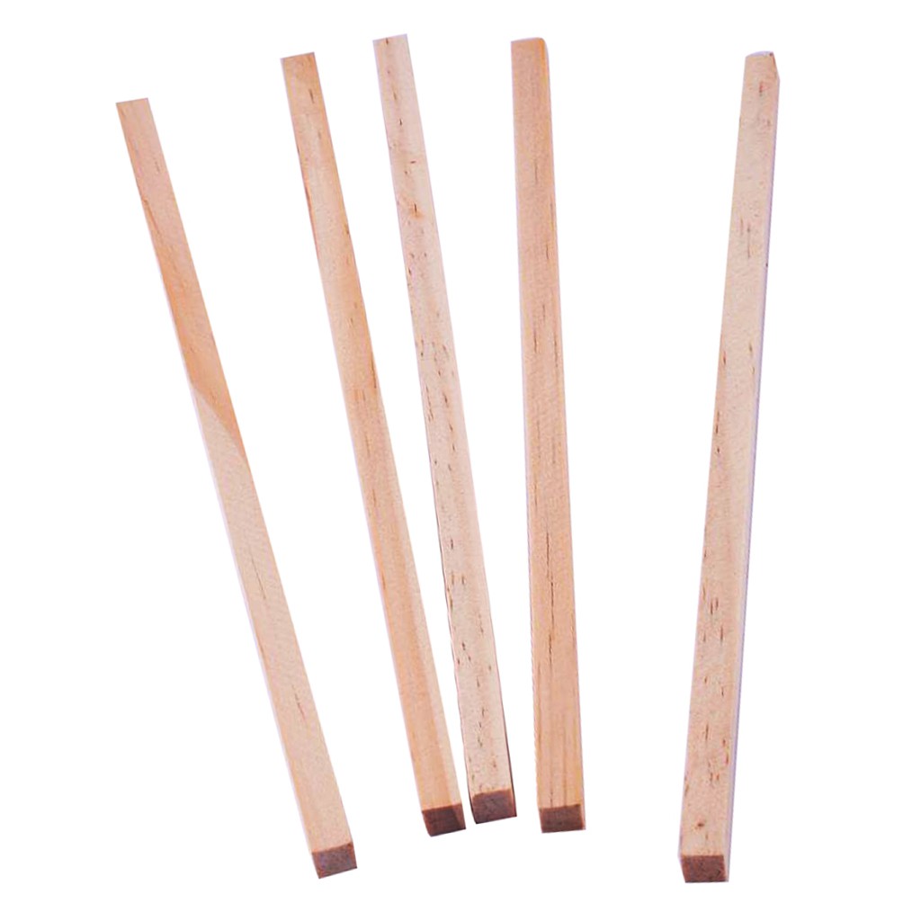 Set 5 Que Gỗ Thông Làm Mô Hình Cỡ 1x1 X 20cm